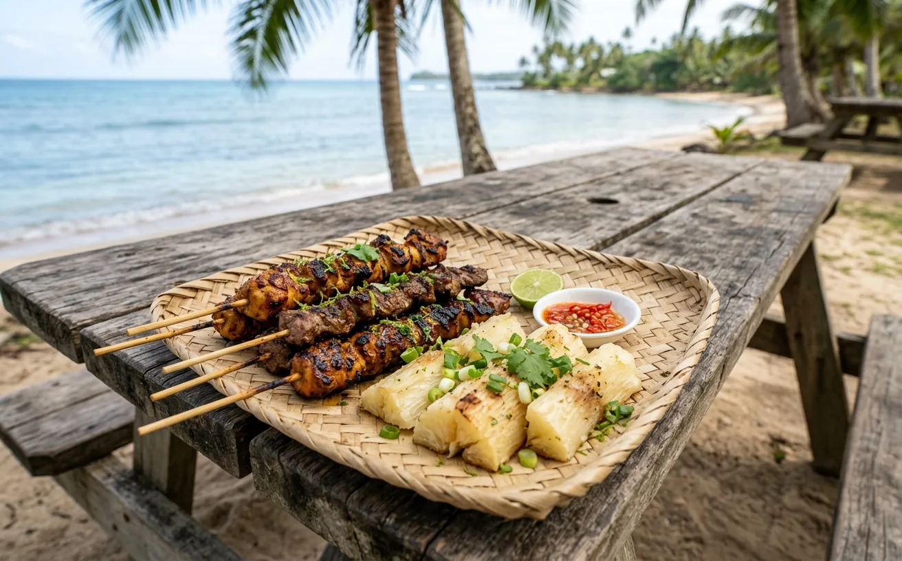 Fijian BBQ pack skewers
