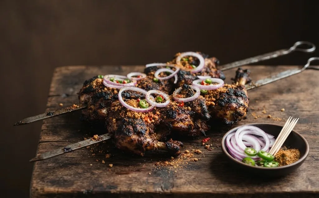 Guinea fowl khebab