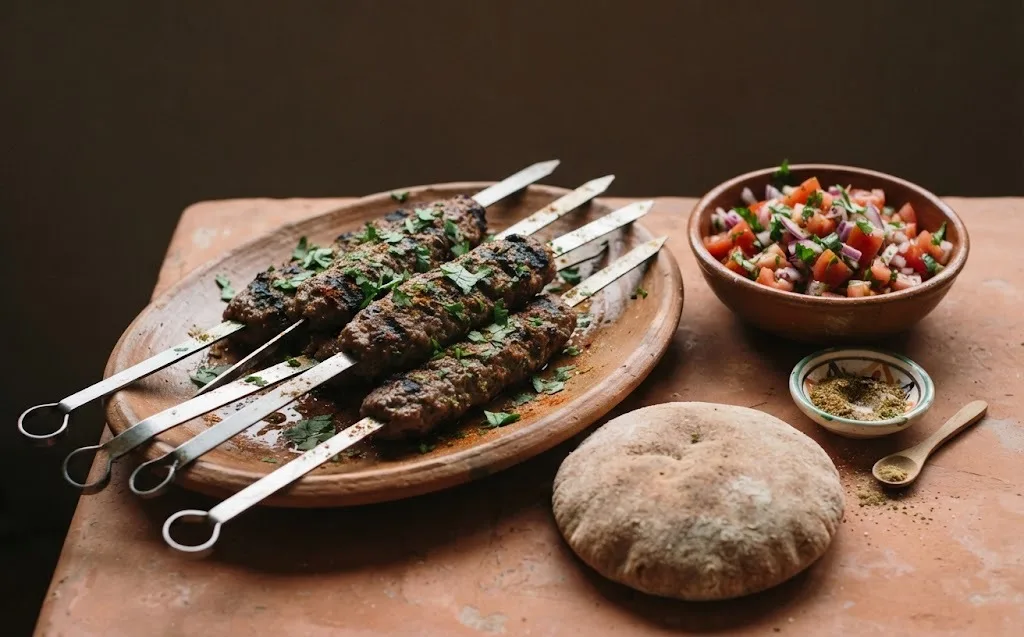 Moroccan Kefta Brochettes