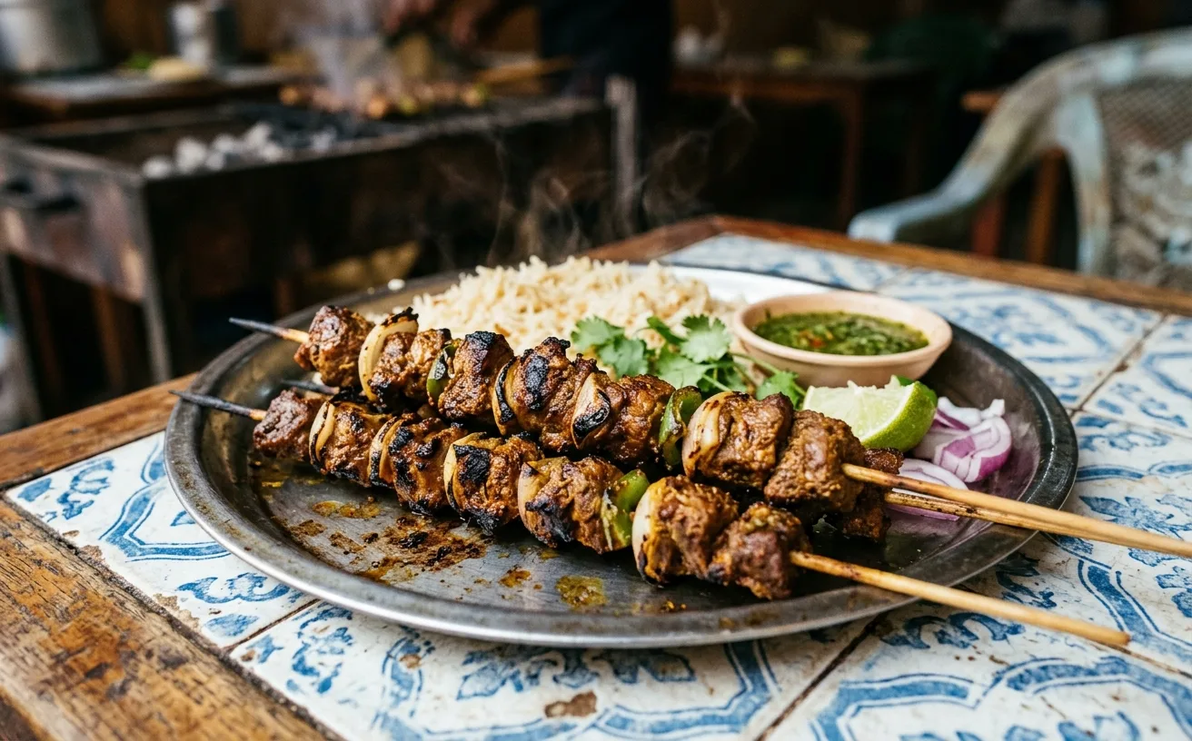 Somali suqaar skewers