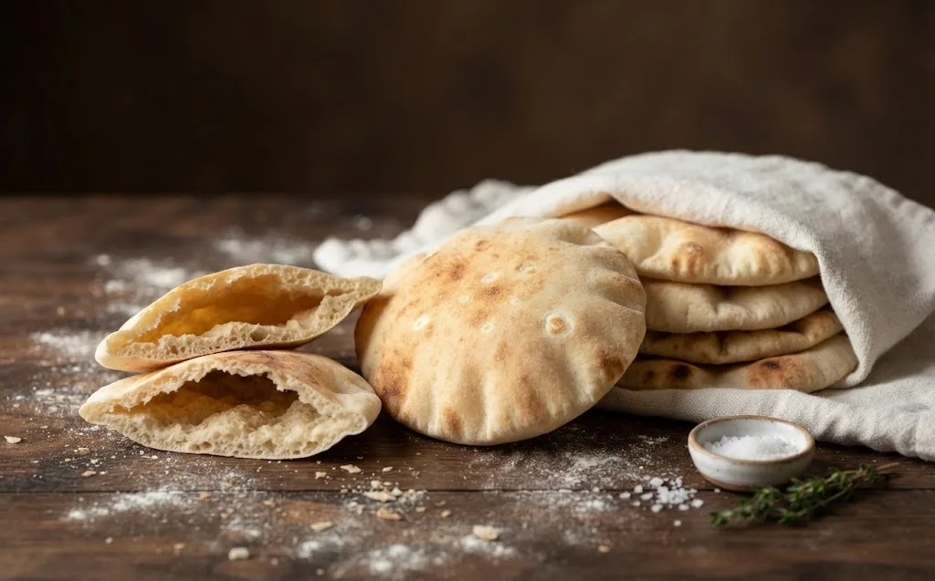 Homemade Pita Pocket (AI-generated illustration)
