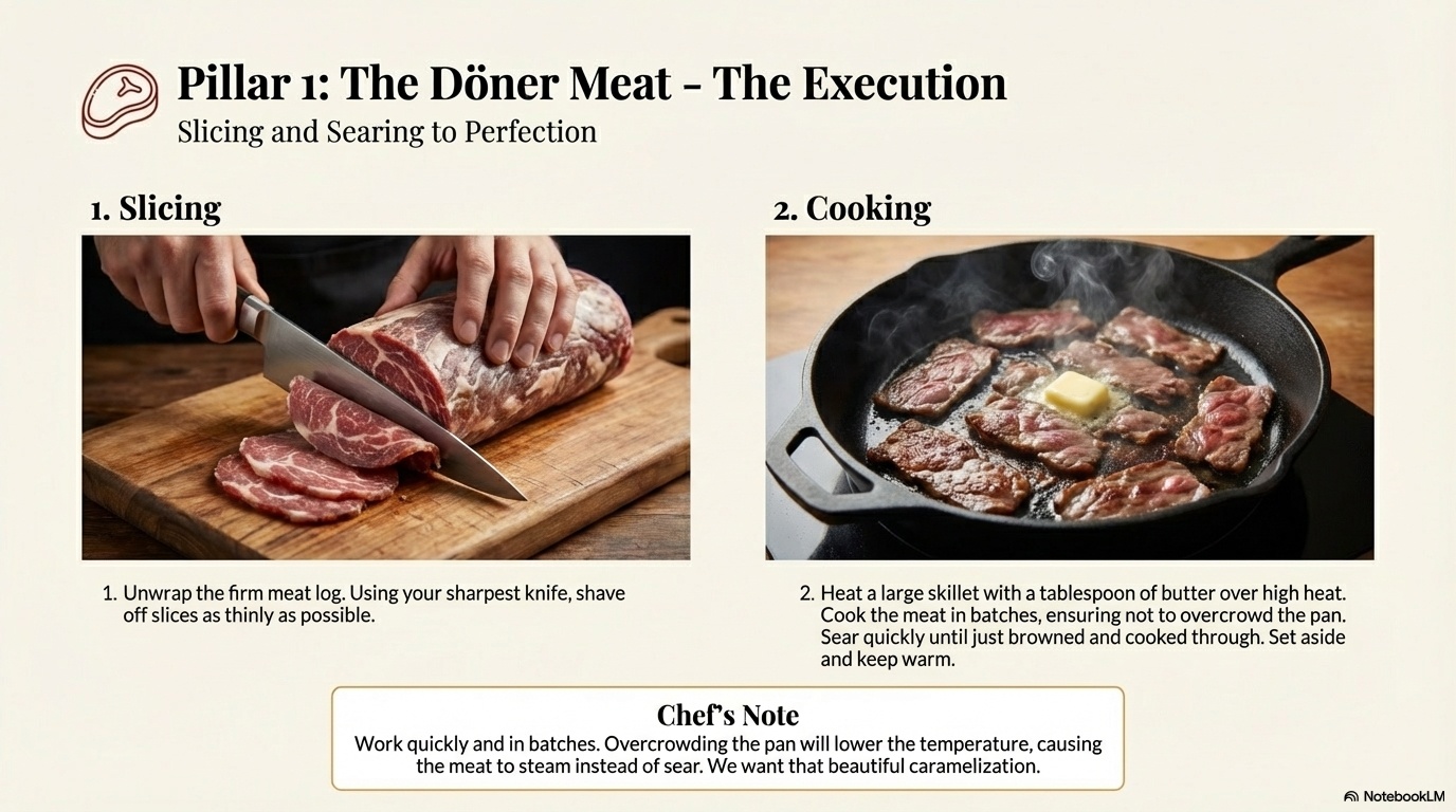 Iskender Kebab step 5 visual guide