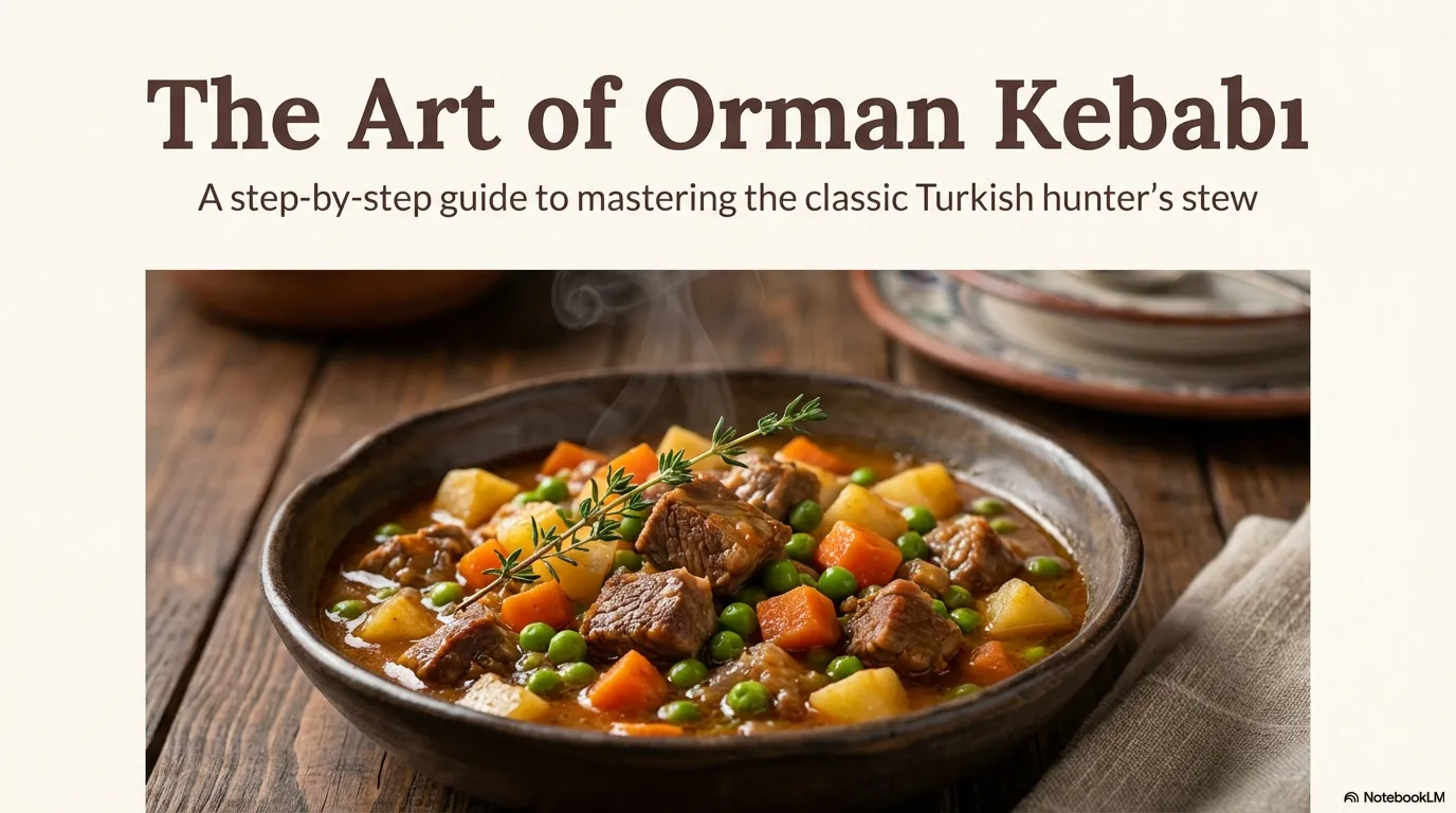 The Art of Orman Kebabi A rustic masterpiece: Tender lamb, garden vegetables, and fresh thyme come together in this classic T