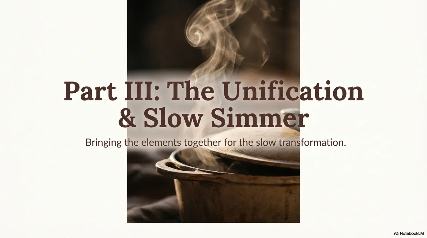 Orman Kebabi — Part III: The Unification & Slow Simmer Now we bring the elements together, allowing time and gentle heat to t