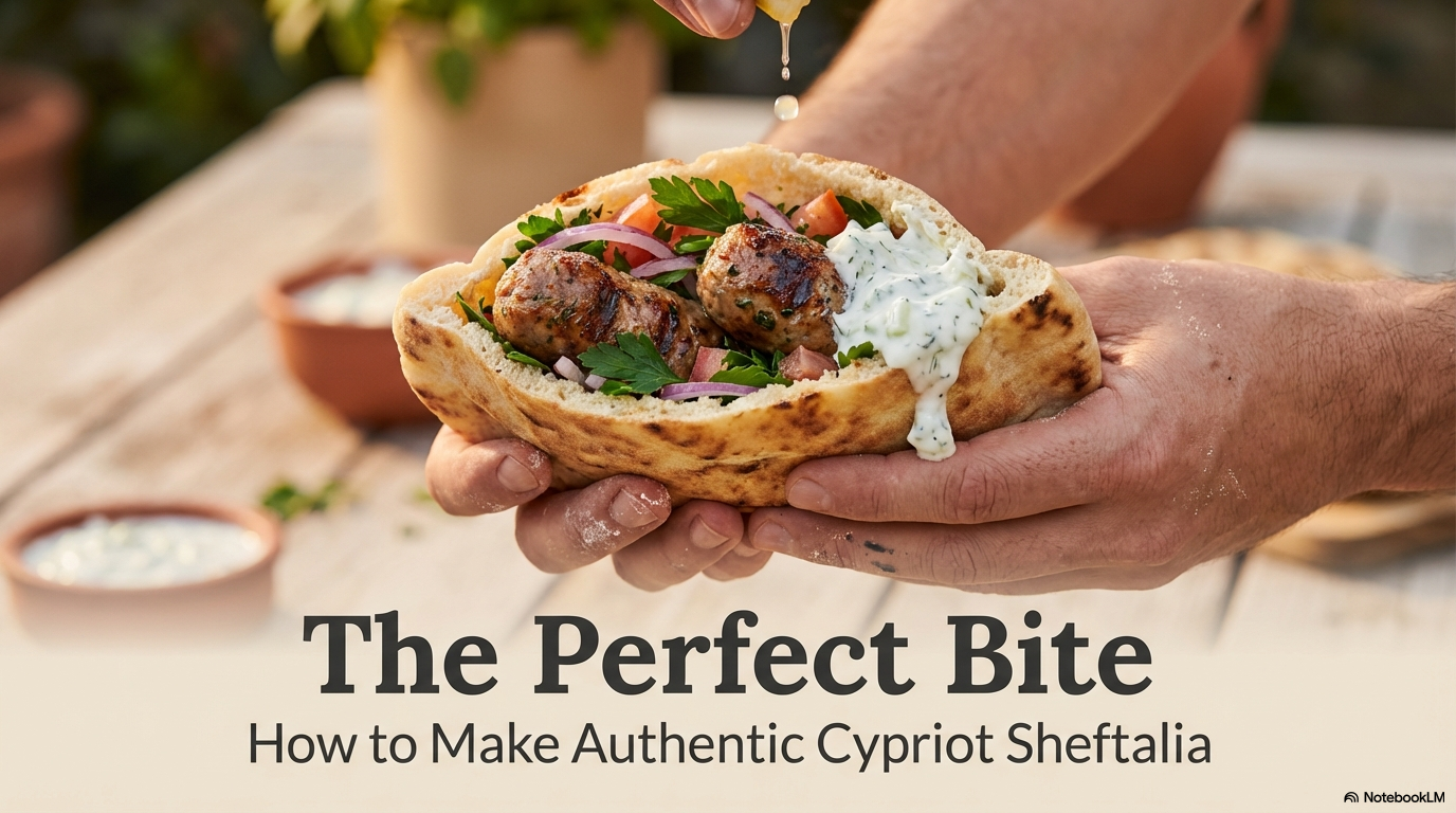 Cypriot Sheftalia step 1 visual guide