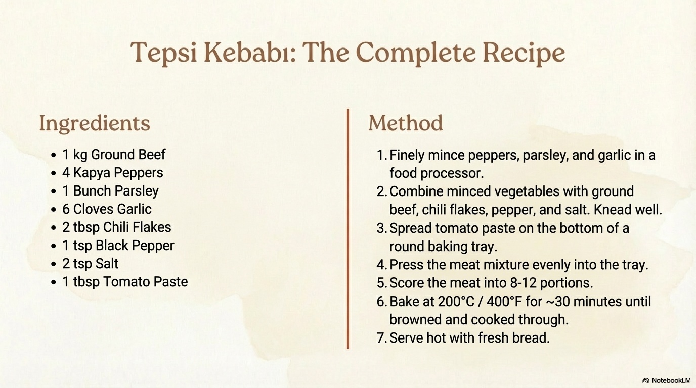 Tepsi Kebabi visual note 12