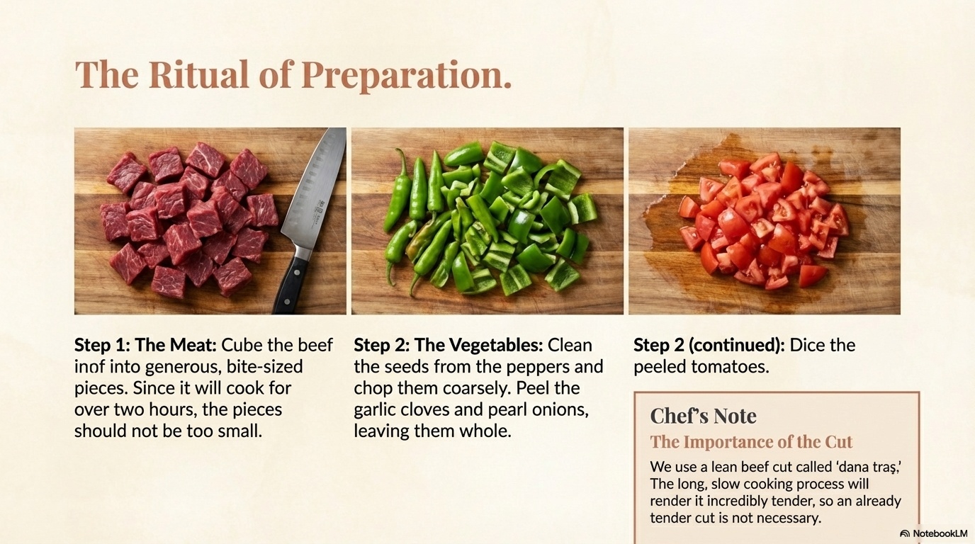 Testi (Pottery) Kebab step 5 visual guide