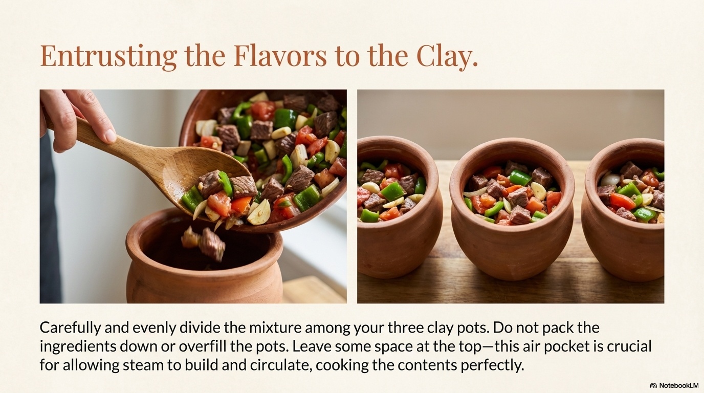 Testi (Pottery) Kebab step 7 visual guide