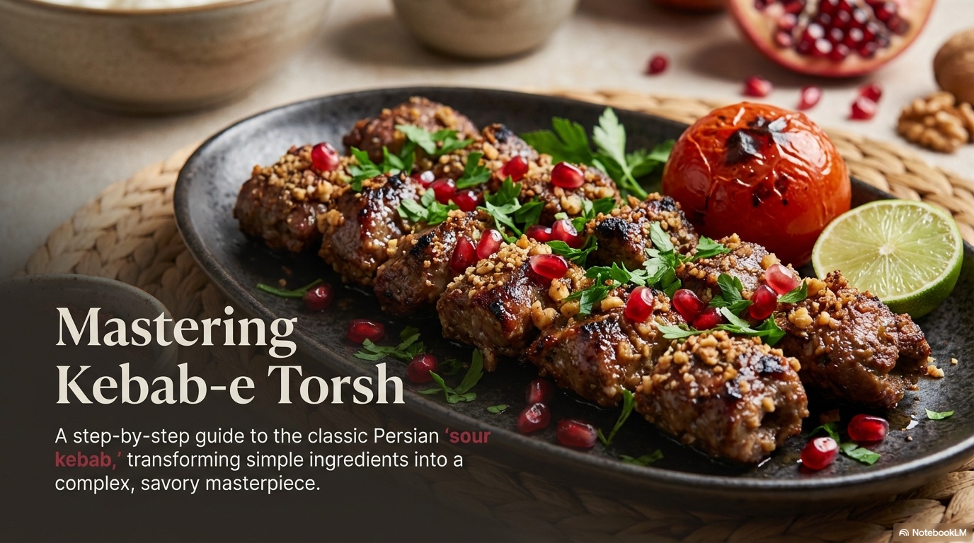 Kabab Torsh step 1 visual guide