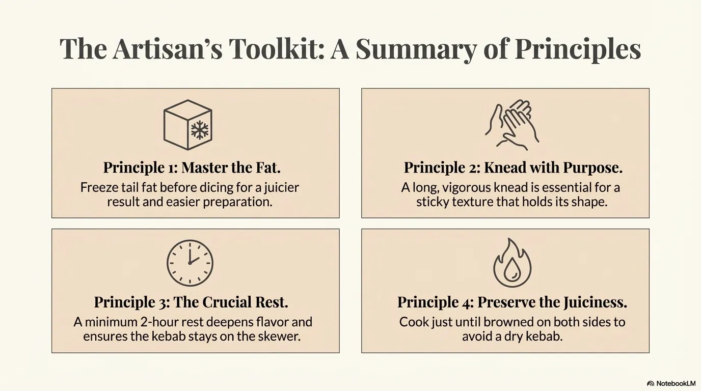 Urfa Kebab — Artisan's Toolkit Summary Recap of the 4 Principles: 1
