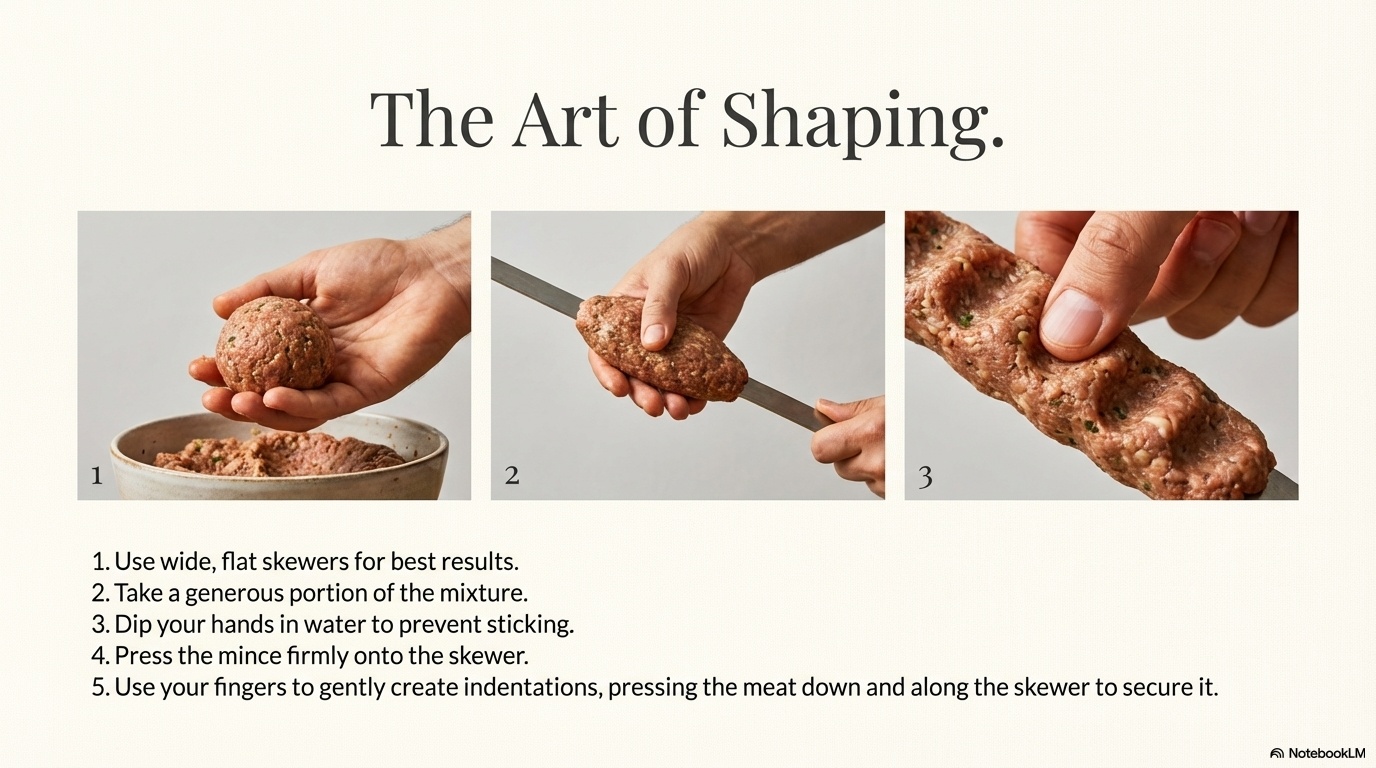 Urfa Kebab step 6 visual guide